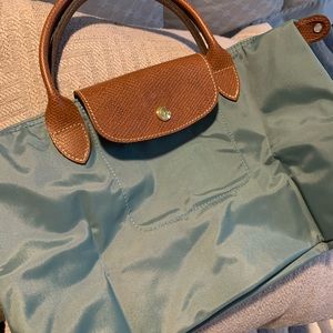 Longchamp Le Pliage small with top handle tote (with grommets)